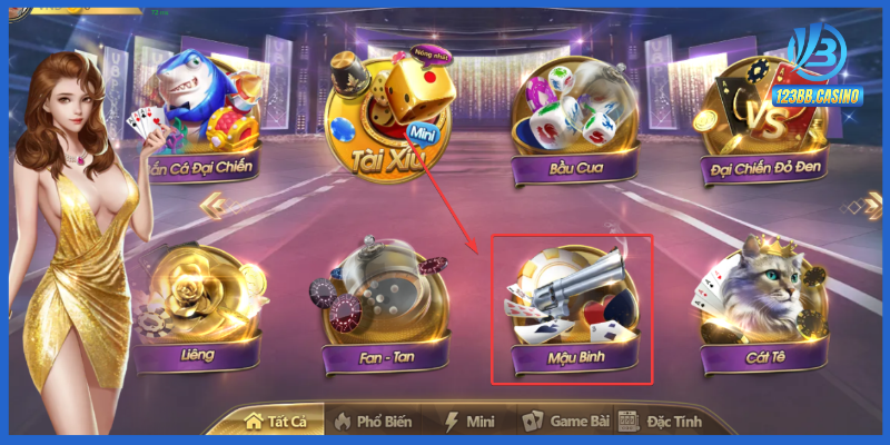 4 bước tham gia game bài binh đơn giản